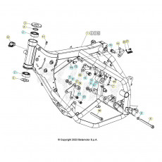 Beta RR125 LC T 23 Rahmen/Ausleger