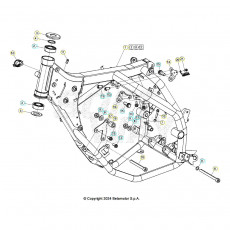Beta RR125 LC T 25 Rahmen/Ausleger