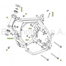 Beta RR125LC 4T 18 Rahmen/Ausleger