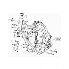 Beta RR125RC 20 Rahmen/Ausleger