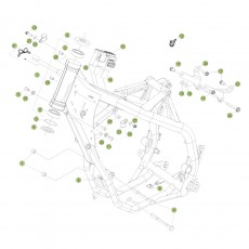 Beta RR250 2T 13 Rahmen/Ausleger