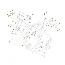 Beta RR250 2T 14 Rahmen/Ausleger