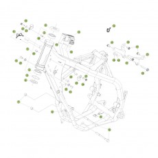 Beta RR250 2T Racing 15 Rahmen/Ausleger