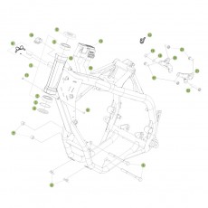Beta RR350 EFI 15 Rahmen/Ausleger