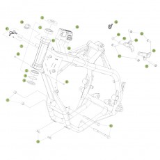 Beta RR350 Factory 14 Rahmen/Ausleger