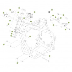 Beta RR350 Racing 13 Rahmen /Ausleger