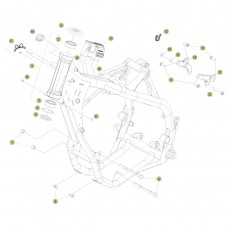 Beta RR350 Racing 15 Rahmen/Ausleger