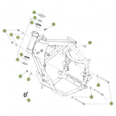 Beta RR50 Factory 14 Rahmen/Ausleger