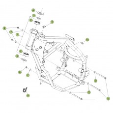 Beta RR50 Factory 15 Rahmen/Ausleger