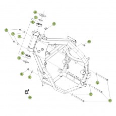 Beta RR50 Racing 16 Rahmen/Ausleger