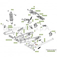 Beta EVO125 18 Schwingarm/Federbein 1
