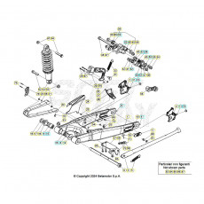 Beta EVO125 25 Schwingarm/Federbein 1