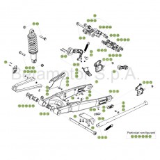 Beta  EVO125 Factory 17 Schwingarm/Federbein