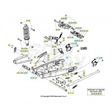Beta  EVO125 Factory 24 Schwingarm/Federbein 1