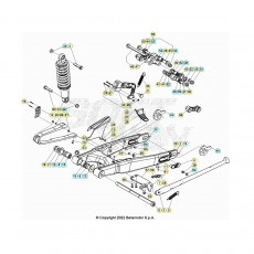 Beta EVO200 24 Schwingarm/Federbein 1