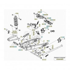 Beta EVO250 20 Schwingarm/Federbein 1