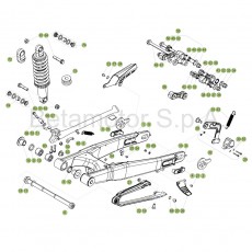 Beta EVO250 4T 17 Schwingarm/Federbein