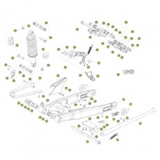 Beta EVO250 Factory 16 Schwingarm/Federbein 1