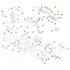 Beta EVO290 09 Schwingarm/Ferderbein 1