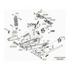 Beta EVO300 2T 20 Schwingarm/Federbein 1