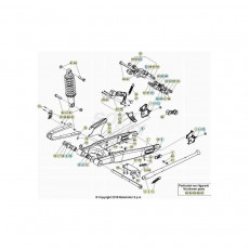 Beta EVO300 2T 24 Schwingarm/Federbein 1