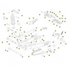 Beta EVO300 4T 13 Schwingarm/Federbein 1