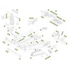 Beta EVO300 4T 16 Schwingarm/Federbein