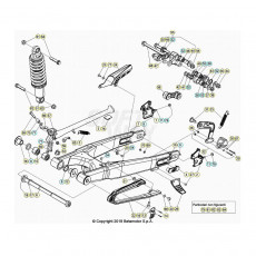 Beta EVO300 4T 20 Schwingarm/Federbein 1