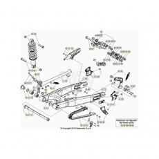 Beta EVO300 4T 21 Schwingarm/Federbein 1