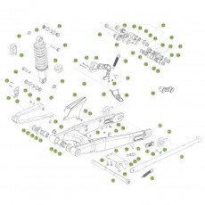 Beta EVO300 Factory 16 Schwingarm/Federbein 1