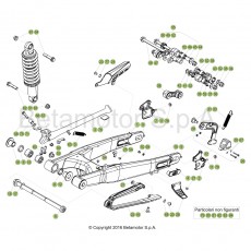 Beta EVO300 Factory 4T 17 Schwingarm/Federbein