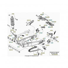 Beta EVO300 Factory 4T 20 Schwingarm/Federbein