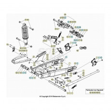 Beta EVO300 SS 20 Schwingarm/Federbein 1