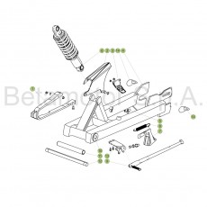 Beta Minitrial Elektro 17 Schwingarm/Federbein