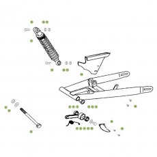 Beta Minitrial LC 15 Schwingarm/Federbein