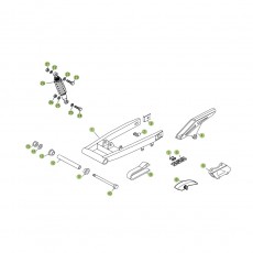 Beta RE125 09 Schwingarm/Federbein