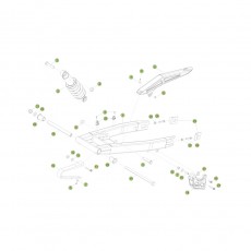 Beta RE125 13-14 Schwingarm/Federbein