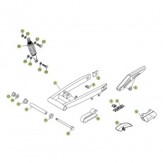 Beta RR125 09 Schwingarm/Federbein