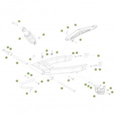 Beta RR125 16 Schwingarm/Federbein