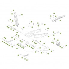 Beta RR125 LC 14-15 Schwingarm/Federbein