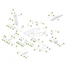 Beta RR125 LC 16 Schwingarm/Federbein
