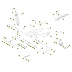 Beta RR125LC 4T 18 Schwingarm/Federbein