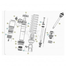 Beta RR125RC 20 Schwingarm/Federbein 1