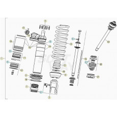 Beta RR125 20 Schwingarm/Federbein 1