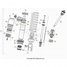Beta RR250 23 Schwingarm/Federbein 1