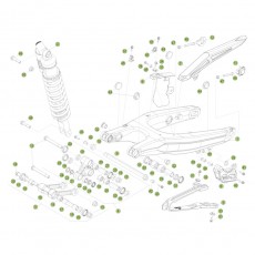 Beta RR250 2T 13 Schwingarm/Federbein 1