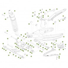 Beta RR250 2T 14 Schwingarm/Federbein 1