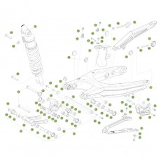 Beta RR250 2T 15 Schwingarm/Federbein 1