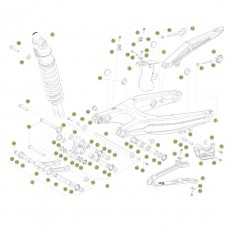 Beta RR250 2T Racing 14 Schwingarm/Federbein 1