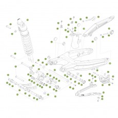 Beta RR250 2T Racing 15 Schwingarm/Federbein 1